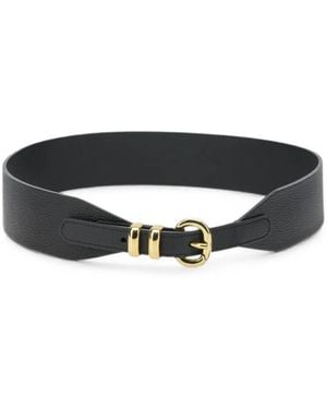 Anderson's Buckle-Fastening Leather Belt - Black