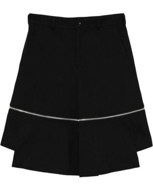 COMME DES GARÇON BLACK Short À Détail Zippé - Black
