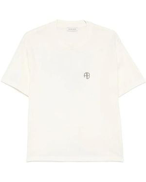 Anine Bing Wagner Tee Soft Stencil - White