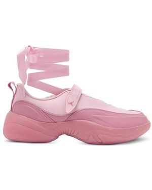 Nike Pointe Ribbon-Tie Sneakers - Pink