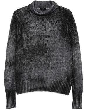 Avant Toi Chunky-Knit Roll-Neck Jumper - Black