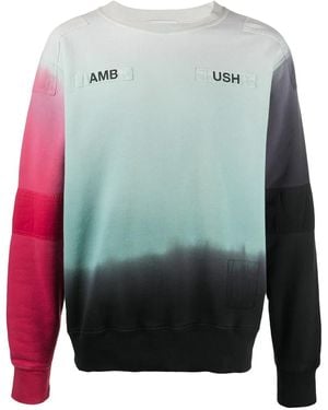 Ambush Sudadera Con Diseño Patchwork Y Logo - Gris