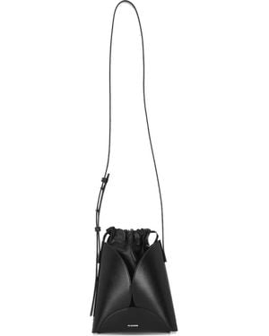Jil Sander Bandolera Curve pequeño - Blanco