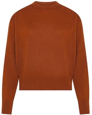 Cruna Ophelie Pullover Mit Rundem Ausschnitt - Braun