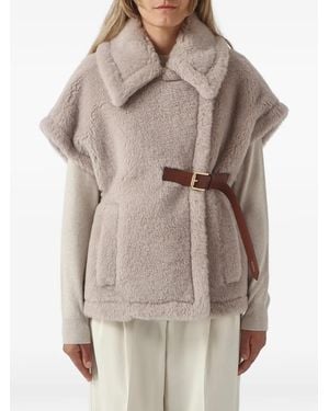 Max Mara Belted Coat - Natural