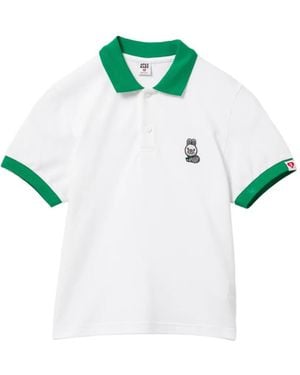 AAPE BY A BATHING AP Rabbit Patched Polo - Green