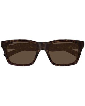 Balenciaga Occhiali Da Sole Bb0423S Squadrati - Marrone