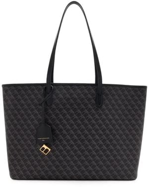 Tammy & Benjamin Monogram-Print Shoulder Bag - Black