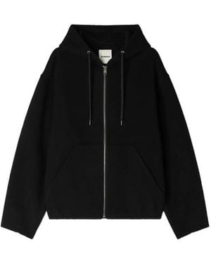 Sandro Hooded-Neck Jacket - Black