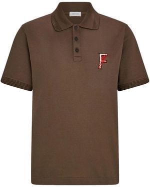 Ferragamo Cotton Polo Shirt - Brown