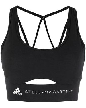 adidas By Stella McCartney ロゴ ブラレット - ブラック