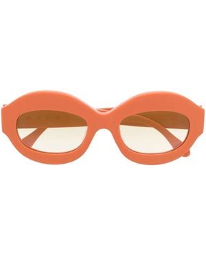 Marni Lunettes De Soleil G1E À Monture Ovale - Orange