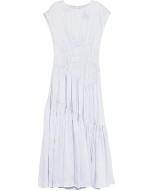 Aje. Ecliptica Tiered Midi Dress - White