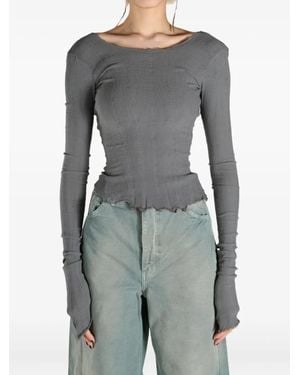 Marc Le Bihan Distressed Top - グレー
