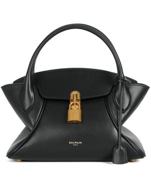Balmain Bolso Pulse Day Pequeño De Piel Lisa - Negro