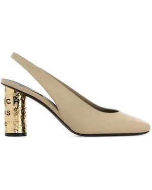 Givenchy Leather Tape Pumps - Natural