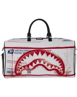Sprayground Usps Shipping Box Duffle Bag - Red