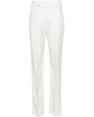 Jacquemus Le Pantalon Tibau Straight Broek - Wit