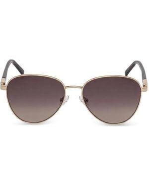Guess Round-Frame Sunglasses - Purple