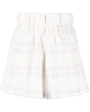 IRO High-Waist Tweed Shorts - White