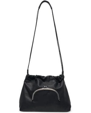 Y's Yohji Yamamoto Drawstring Pouch Shoulder Bag - White