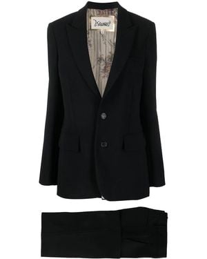 DSquared² Single-Breasted Flared Suit - Black
