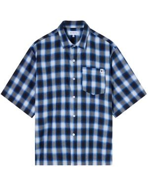 Edwin Millbury Checked Shirt - Blue