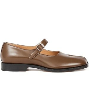 Maison Margiela Tabi Split-Toe Court Shoes - Brown