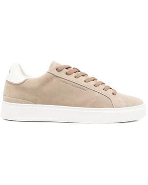 Crime London Blade Suede Trainers - Natural