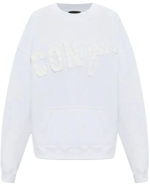 DSquared² Sudadera Holgada Con Apliques - Blanco