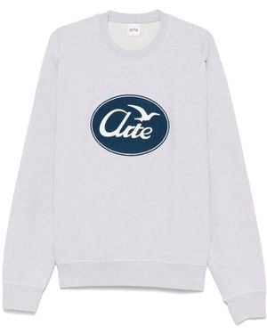 Arte' Bird-Logo Sweatshirt - White
