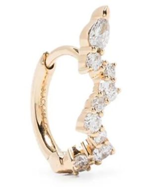 Maria Black 14Kt Concrete Sky Diamond Huggie Earring - White