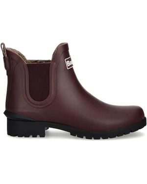 Barbour Bottines Kirkton À Hauteur De Cheville - Purple