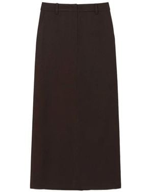 DUNST H-Line Belt-Loops Maxi Skirt - Black