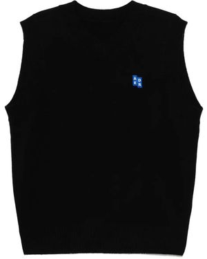 Adererror Trs Tag Knitted Vest - Black