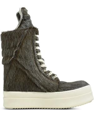 Rick Owens Stringate Mega Geobasket - Marrone