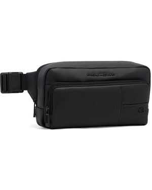 Piquadro Water-Resistant Belt Bag - Black