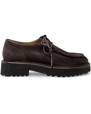 Calce Lace-Up Lug-Sole Derby Shoes - Brown