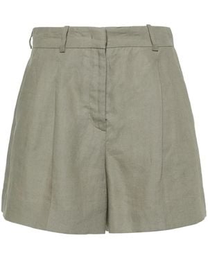 Kiton リネン ショートパンツ - グレー
