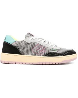 Evenuel Equal Mesh-Panelled Suede-Trim Trainers - White