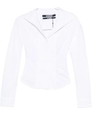 Jacquemus The Tulip Cut-Out Back Shirt - White