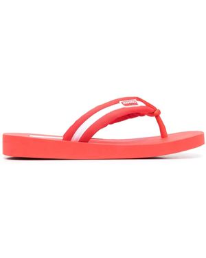 KENZO Gestreifte Flip-Flops Mit Logo - Rot