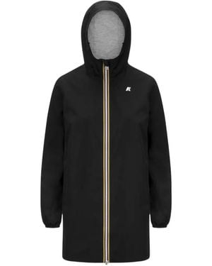 K-Way Sophie Hooded Zip Jacket - Black