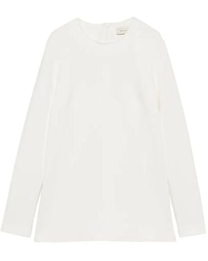 Max Mara Fuxia Long-Sleeve Top - White