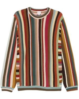 Paul Smith Stripe-Knit Sweater - Red
