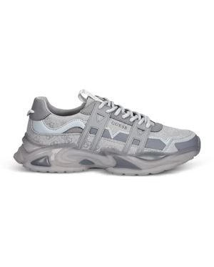 Guess Belluno Logo-Print Panelled Trainers - White