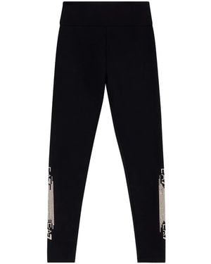 EA7 Verfraaide Legging - Blauw