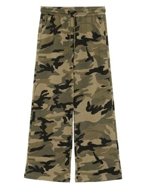 Mini Cream Pantalones de chándal con motivo militar - Verde