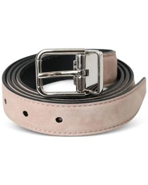 Dolce & Gabbana Suede-Leather Buckle Belt - Multicolour