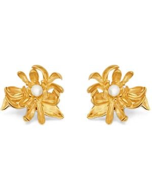 Oscar de la Renta Pendientes Chrysanthemum - Metálico
